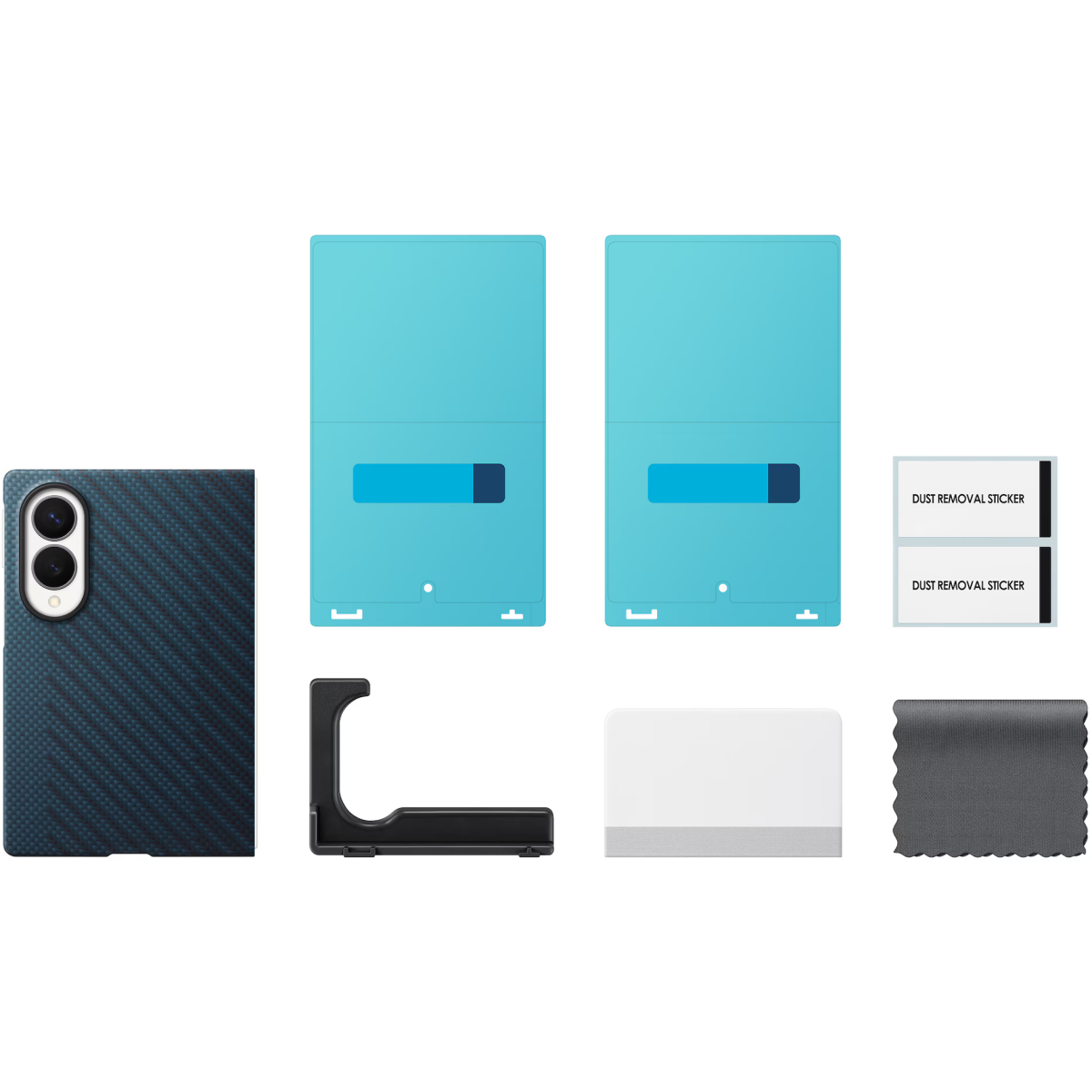 Чехол Samsung Galaxy Z Fold8 Carbon Magnet Case Navy - EF-KF971SNEGRU - фото 5