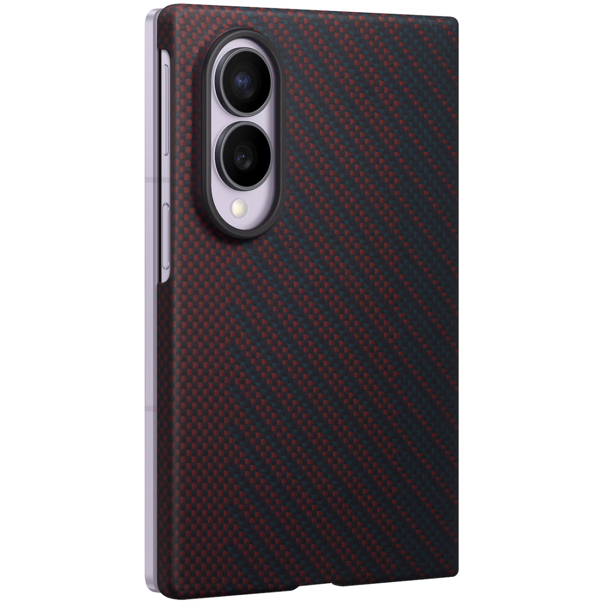 Чехол Samsung Galaxy Z Fold8 Carbon Magnet Case Dark Burgundy - EF-KF971SREGRU - фото 3
