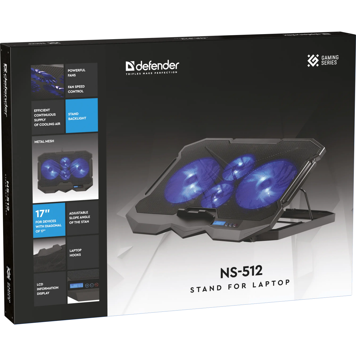Охлаждающая подставка для ноутбука Defender NS-512 - 29512 - фото 7