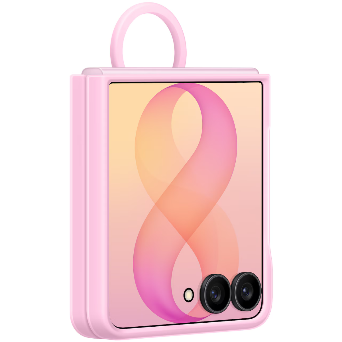 Чехол Samsung Galaxy Z Flip8 Silicone Ring Magnet Case Pink - EF-EF776CVEGRU - фото 2