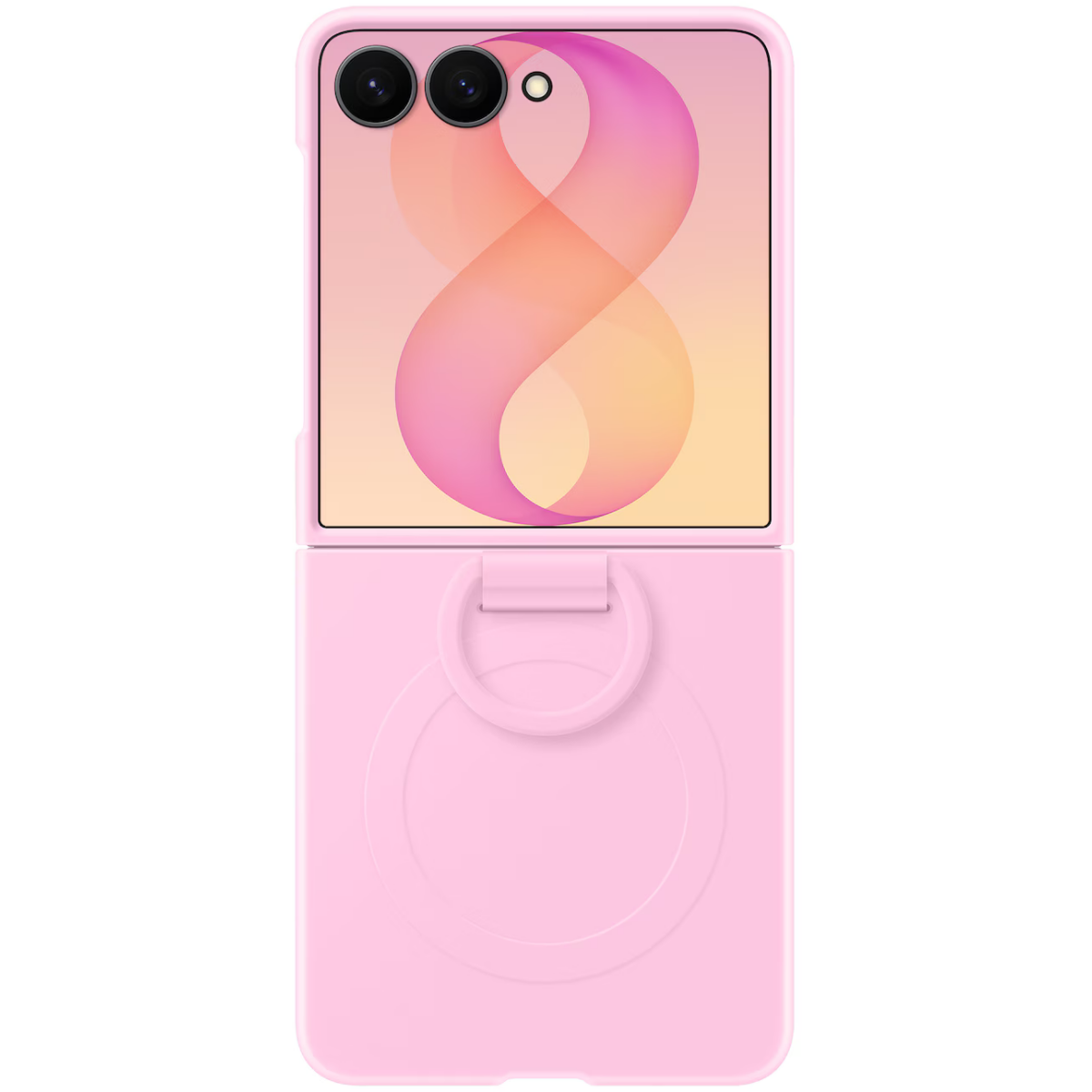 Чехол Samsung Galaxy Z Flip8 Silicone Ring Magnet Case Pink - EF-EF776CVEGRU - фото 3