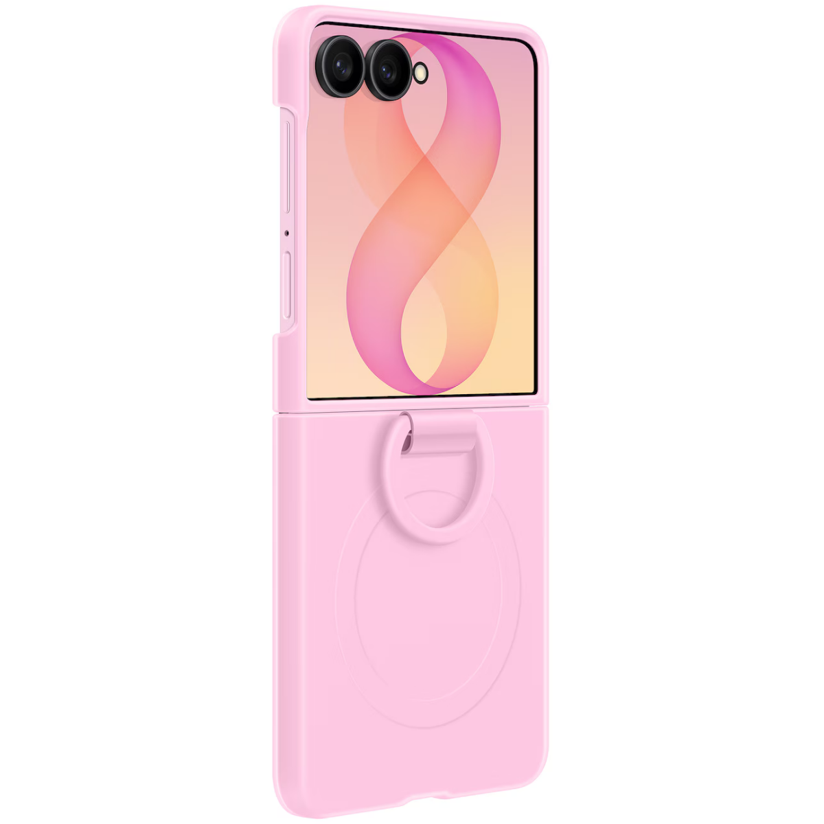 Чехол Samsung Galaxy Z Flip8 Silicone Ring Magnet Case Pink - EF-EF776CVEGRU - фото 4