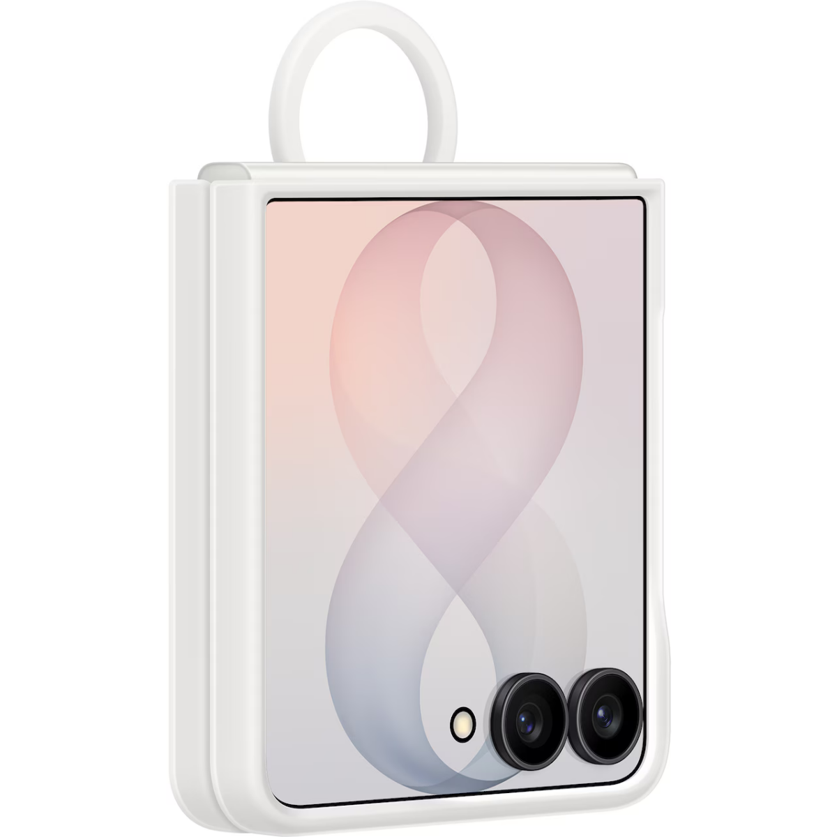 Чехол Samsung Galaxy Z Flip8 Silicone Ring Magnet Case Cream - EF-EF776CWEGRU - фото 2