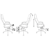 Офисное кресло Бюрократ T-999SL Black (T-999SL/LEATH-BLACK)