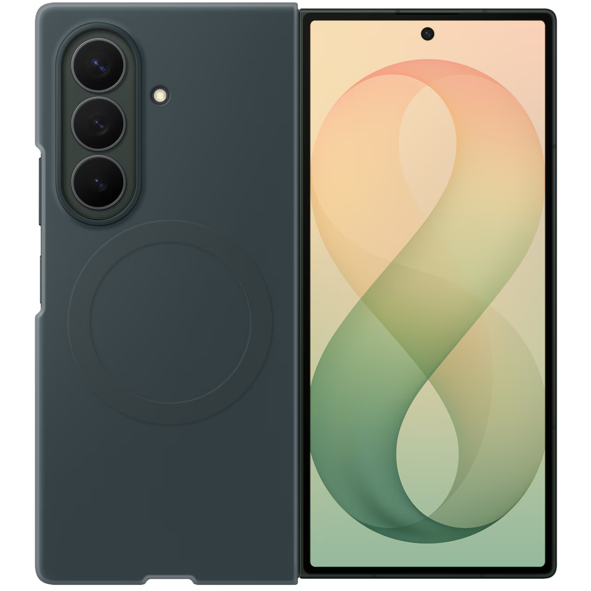 Чехол Samsung Galaxy Z Fold8 Ultra Silicone Magnet Case Green - EF-EF976CGEGRU