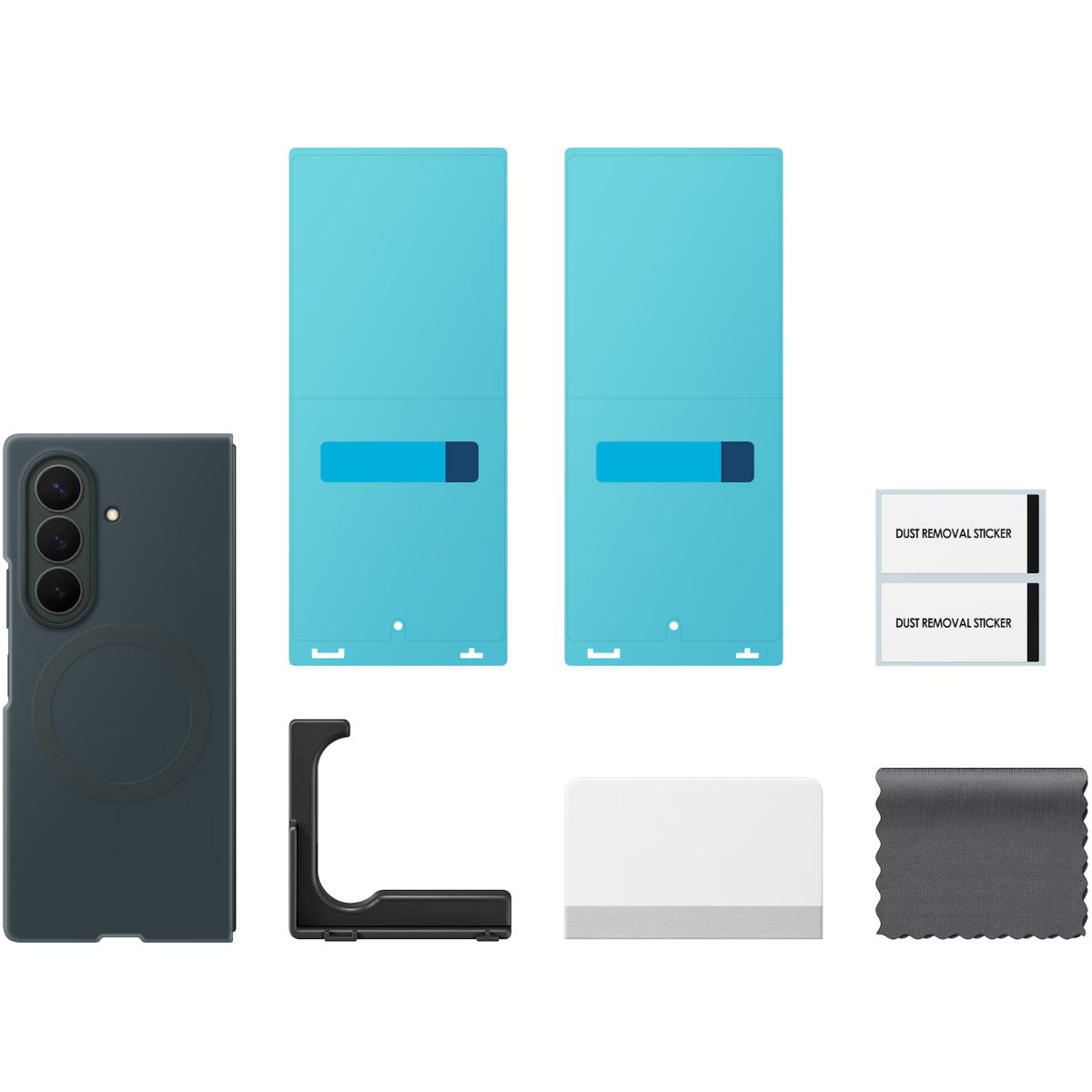 Чехол Samsung Galaxy Z Fold8 Ultra Silicone Magnet Case Green - EF-EF976CGEGRU - фото 5