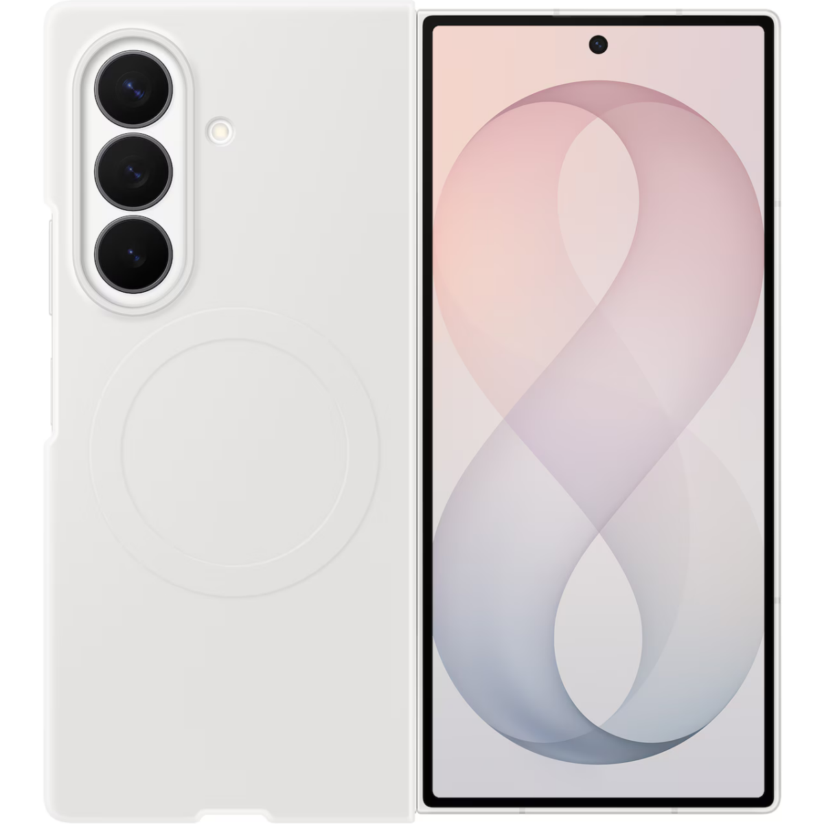 Чехол Samsung Galaxy Z Fold8 Ultra Silicone Magnet Case Cream - EF-EF976CWEGRU