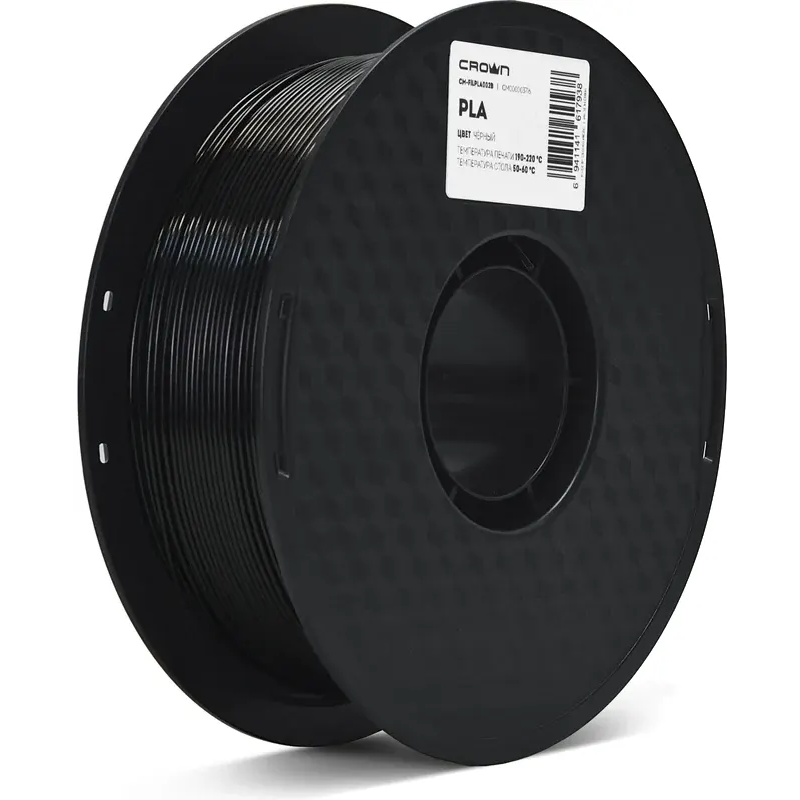 Пластик для 3D принтера Crown Micro PLA Black - CM-FILPLA002B