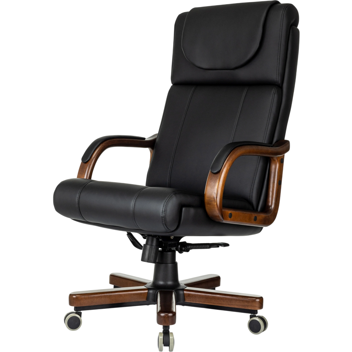 Офисное кресло Бюрократ T-9933 Walnut Black - T-9933WALNUT/ECO-B - фото 3