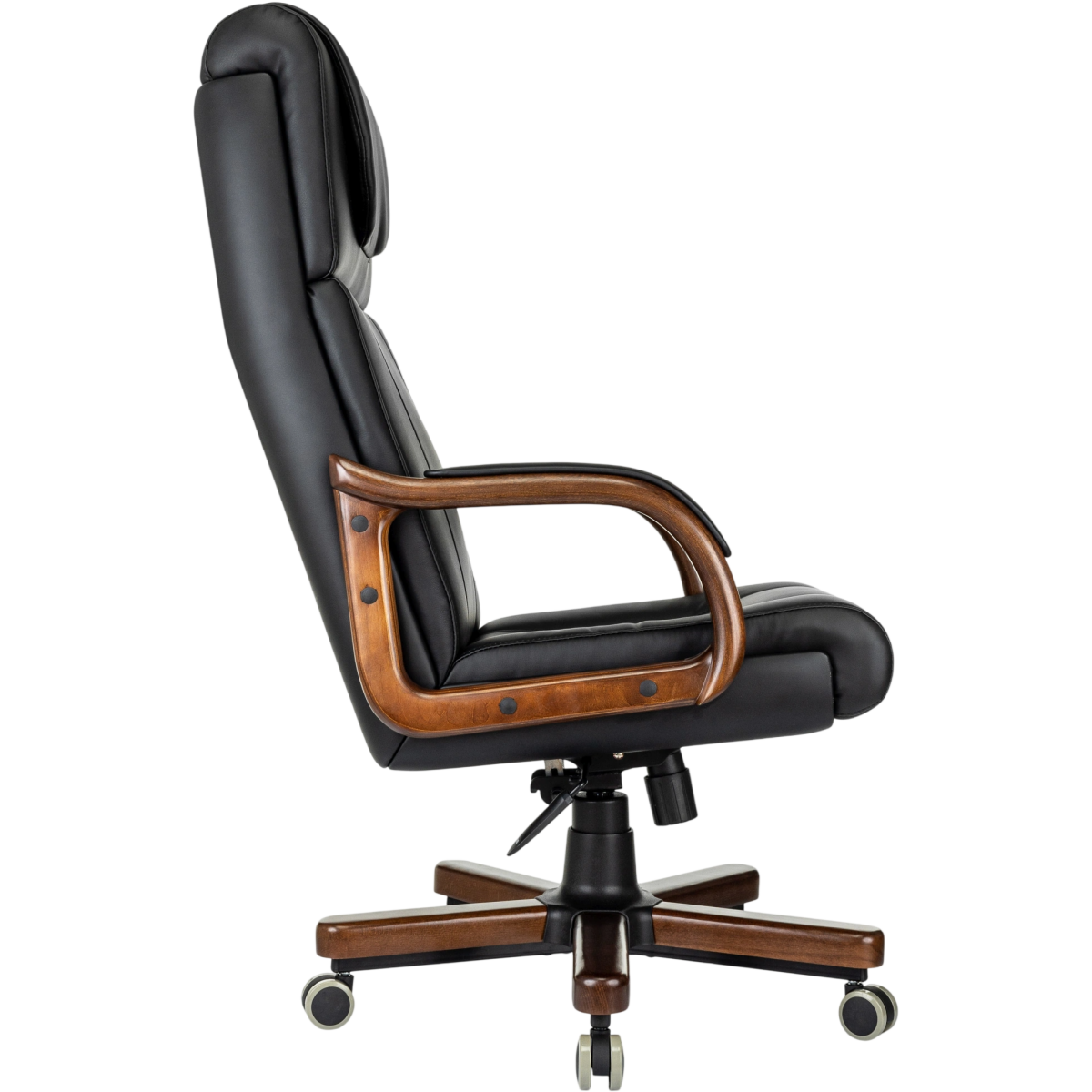 Офисное кресло Бюрократ T-9933 Walnut Black - T-9933WALNUT/ECO-B - фото 4