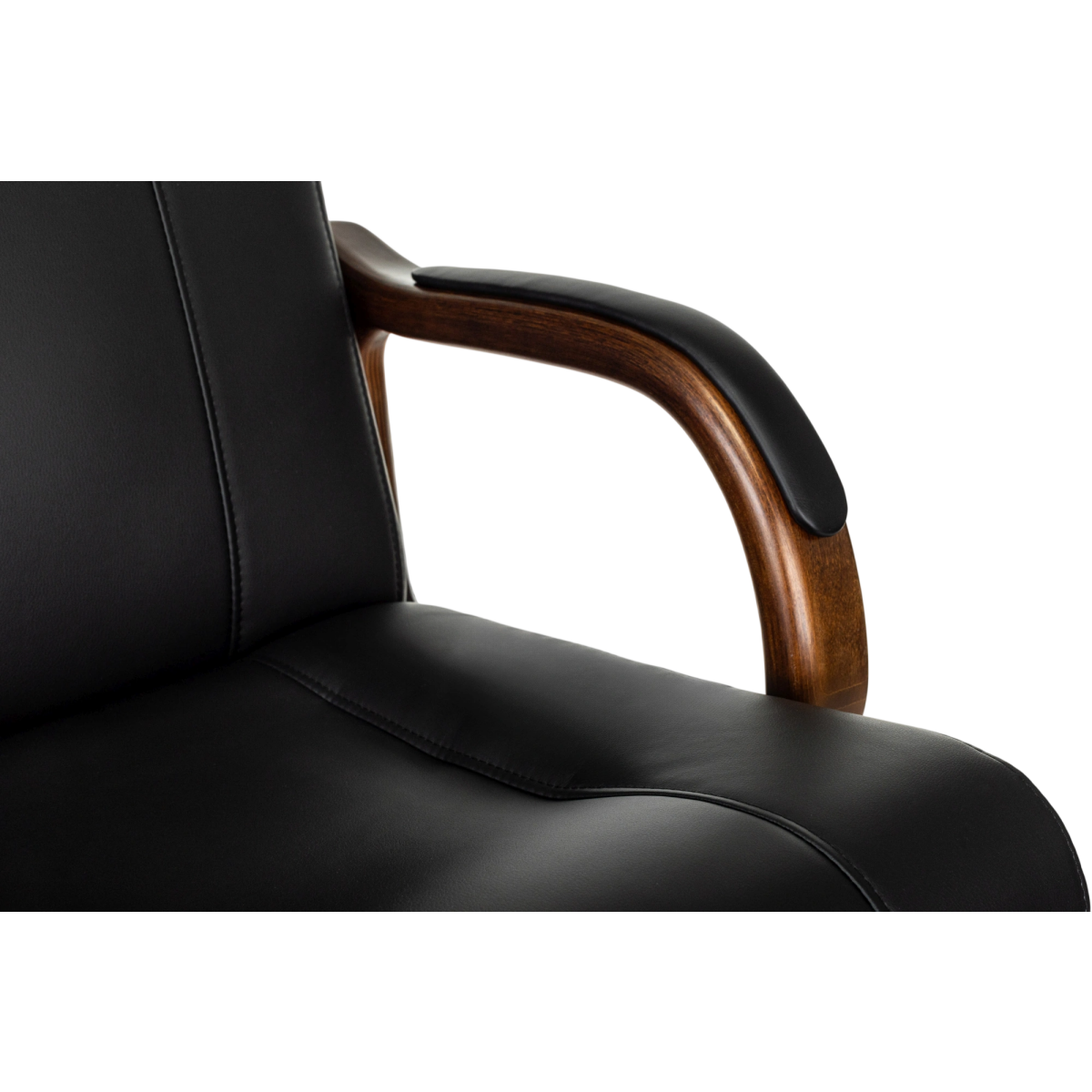 Офисное кресло Бюрократ T-9933 Walnut Black - T-9933WALNUT/ECO-B - фото 7