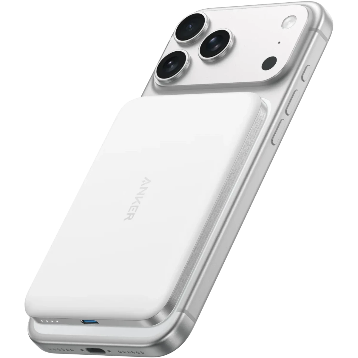 Внешний аккумулятор Anker Nano Power Bank (5K, MagGo, Slim) Aurora White - A1665H21 - фото 2