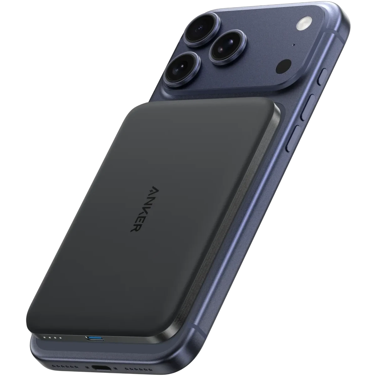 Внешний аккумулятор Anker Nano Power Bank (5K, MagGo, Slim) Phantom Black - A1665H11/A1665011 - фото 2
