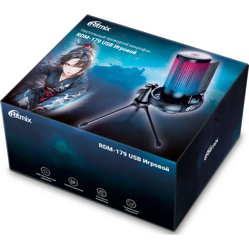 Микрофон Ritmix RDM-179 Black - фото 3
