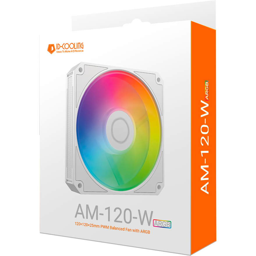 Вентилятор для корпуса ID-COOLING AM-120-ARGB-W - фото 8