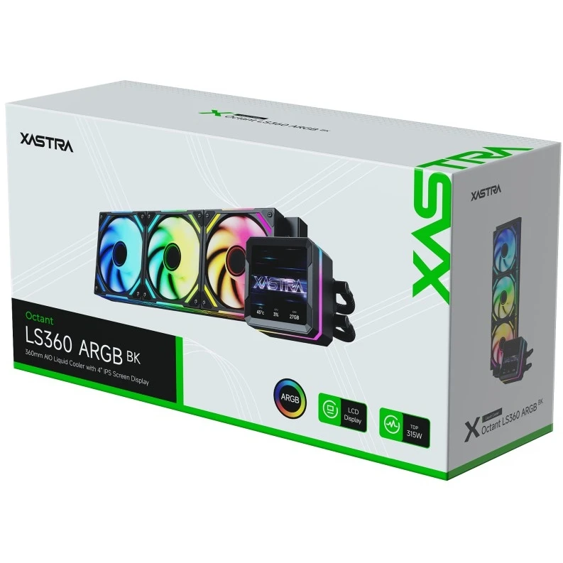 Система жидкостного охлаждения XASTRA Octant LS360 ARGB BK - LS360-BKAFXX-GL - фото 6
