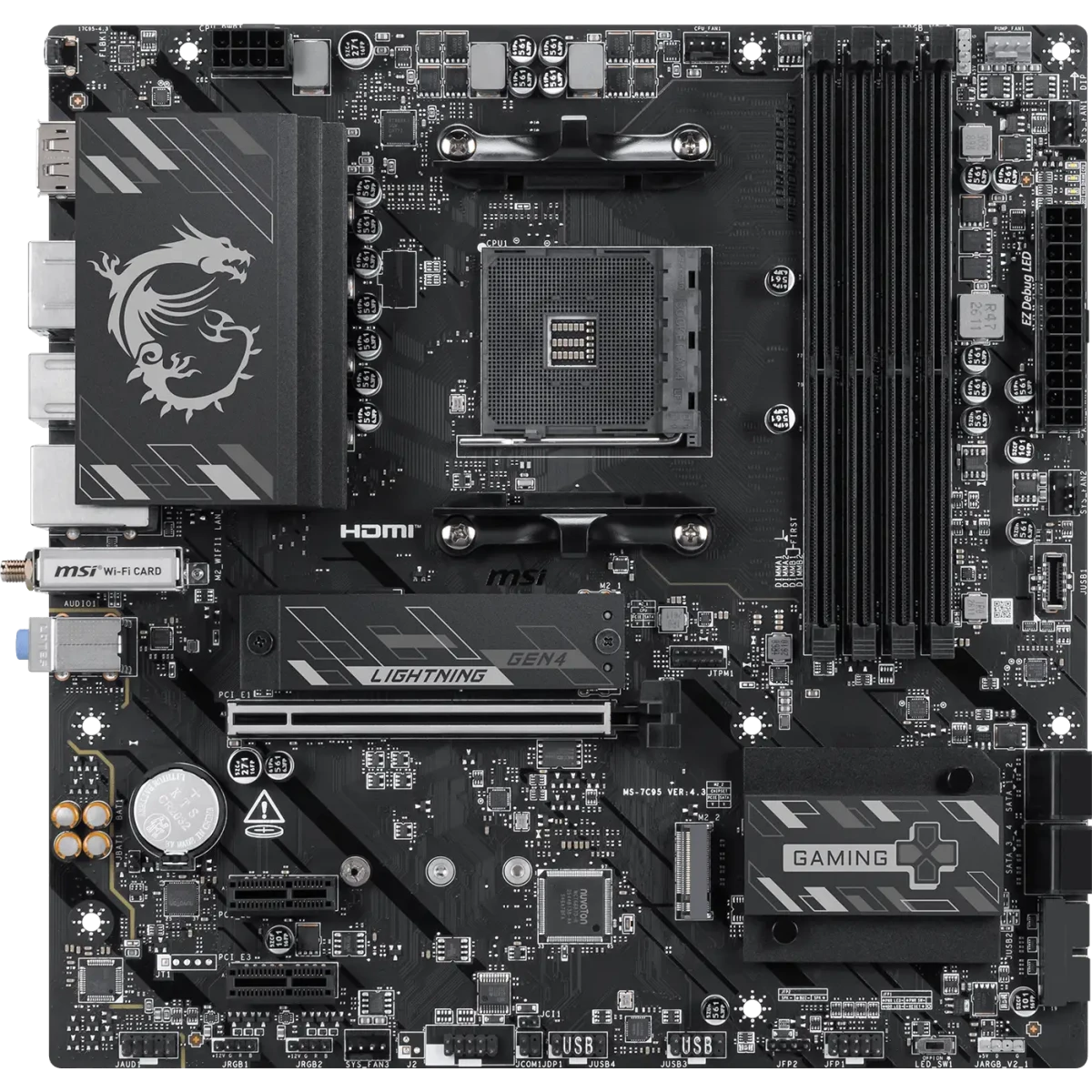 Материнская плата MSI B550M GAMING PLUS WIFI6E