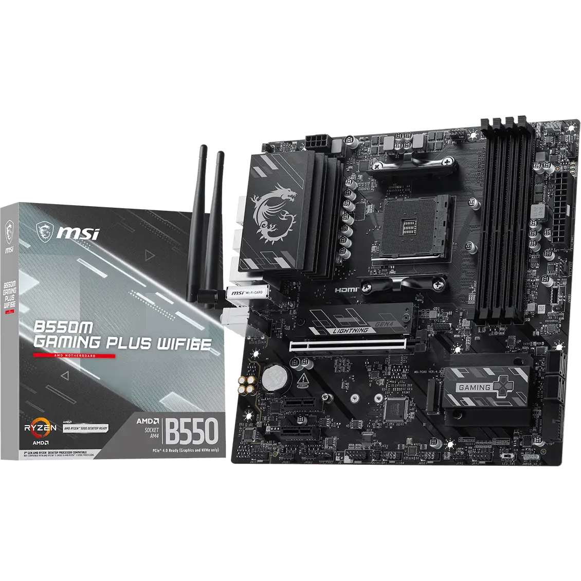 Материнская плата MSI B550M GAMING PLUS WIFI6E - фото 5