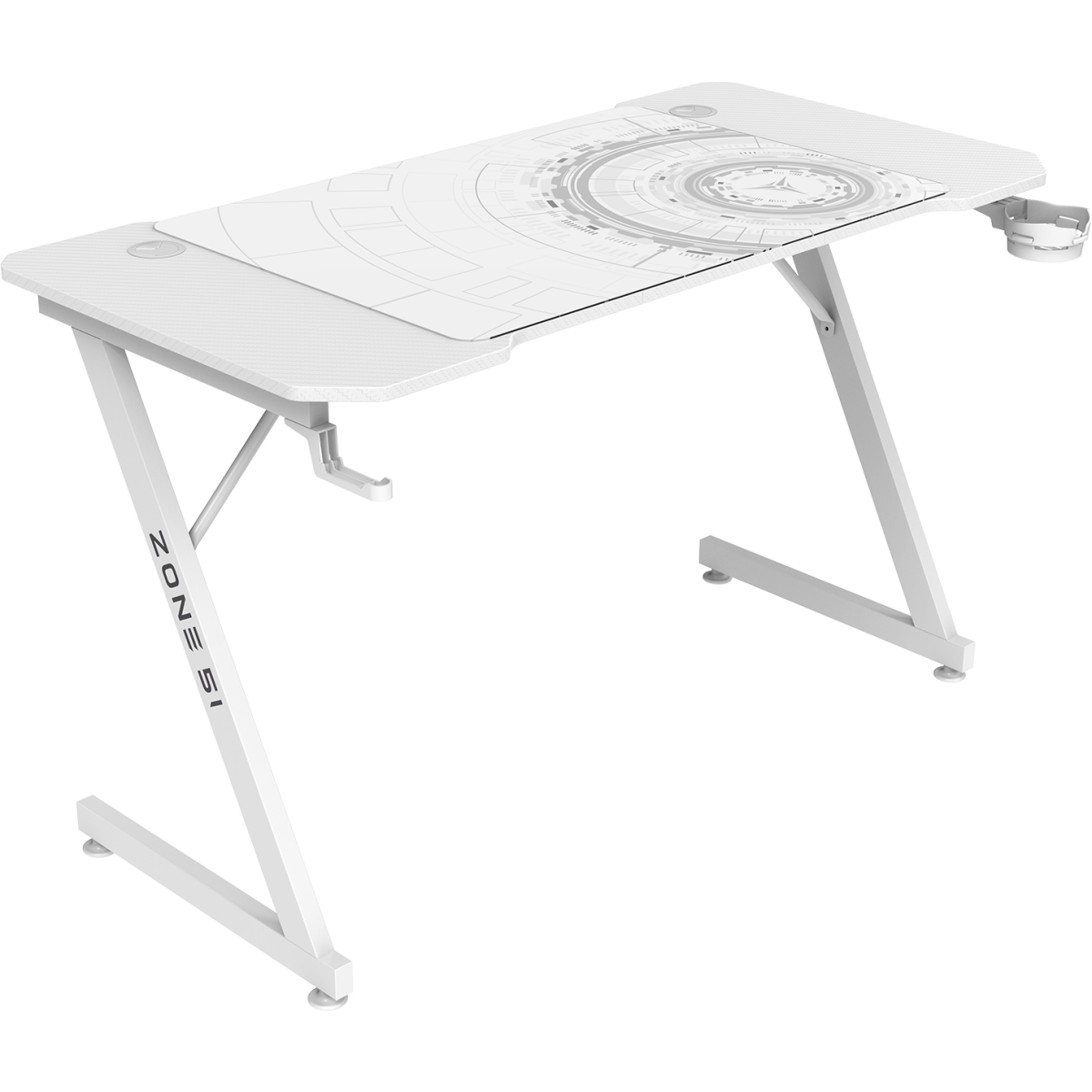 Компьютерный стол ZONE 51 TRINE 120 White - Z51-T2N-WH