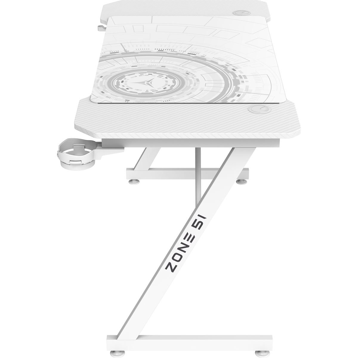 Компьютерный стол ZONE 51 TRINE 120 White - Z51-T2N-WH - фото 4