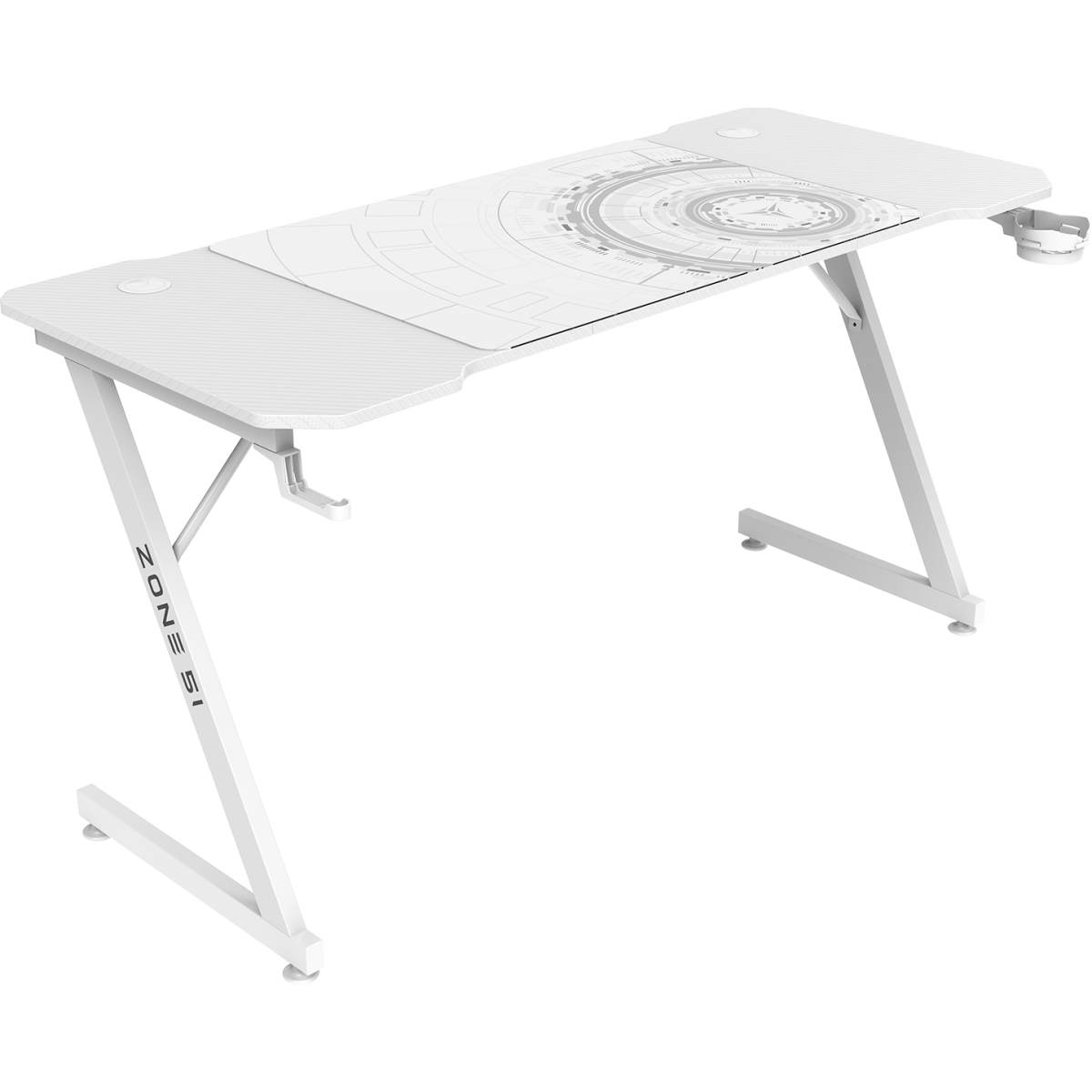 Компьютерный стол ZONE 51 TRINE 140 White - Z51-T4N-WH