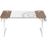 Компьютерный стол ZONE 51 TRINE 140 Wood/White (Z51-T4N-WD)