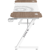 Компьютерный стол ZONE 51 TRINE 140 Wood/White (Z51-T4N-WD)