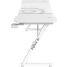 Компьютерный стол ZONE 51 TRINE 160 White - Z51-T6N-WH - фото 4