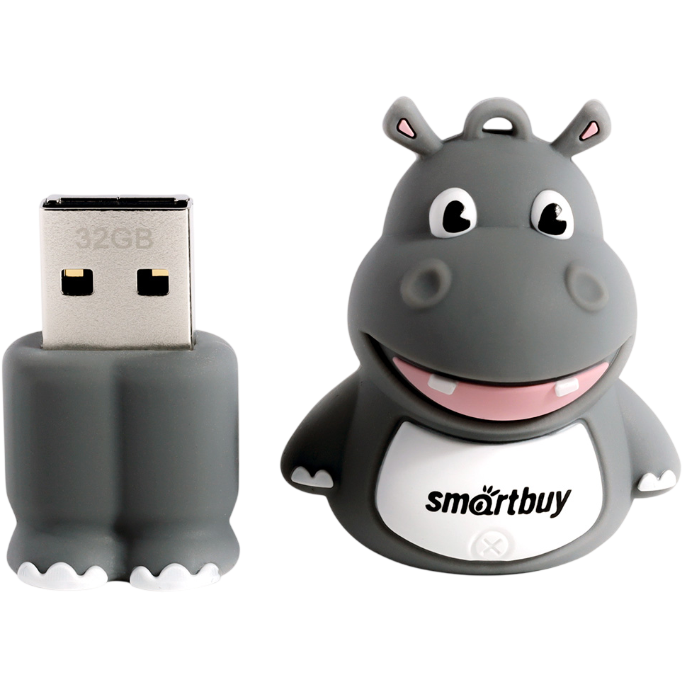 USB Flash накопитель 32GB SmartBuy Wild Hippo (SB32GBHip) - фото 3