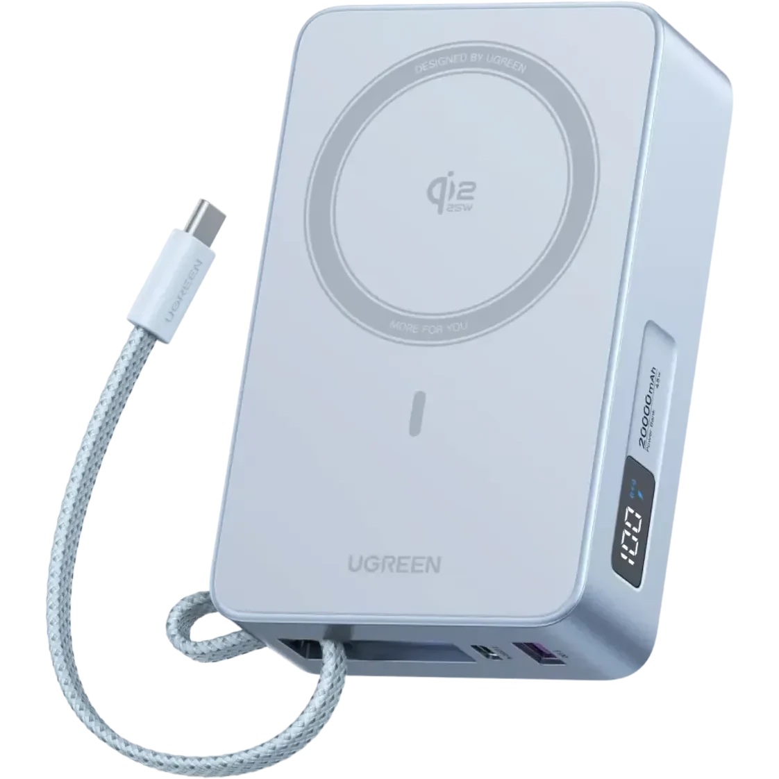 Внешний аккумулятор UGREEN MagFlow Magnetic Power Bank 20000mAh 25W (65959)
