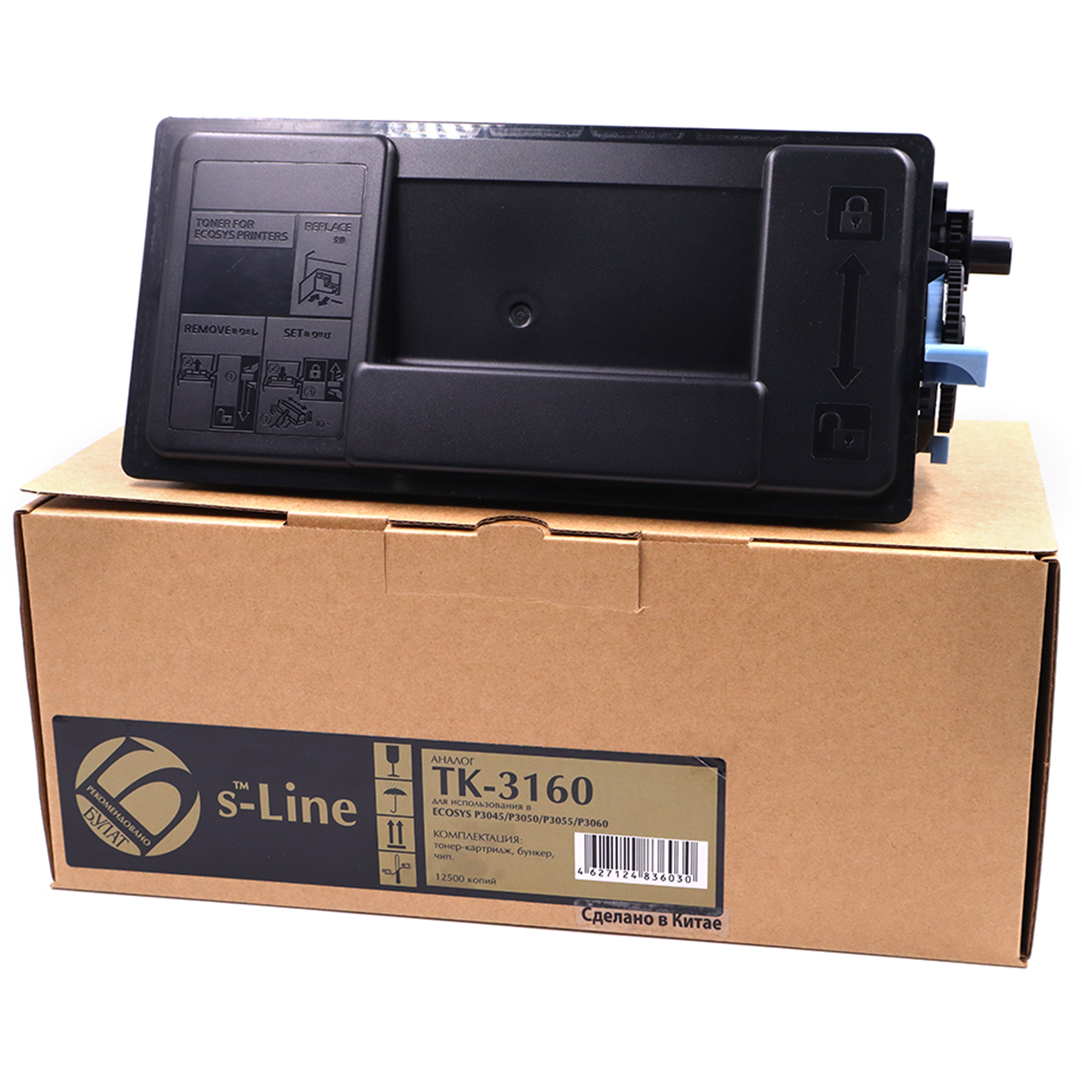 Картридж Булат s-Line TK-3160 Black - БТ-TK-3160