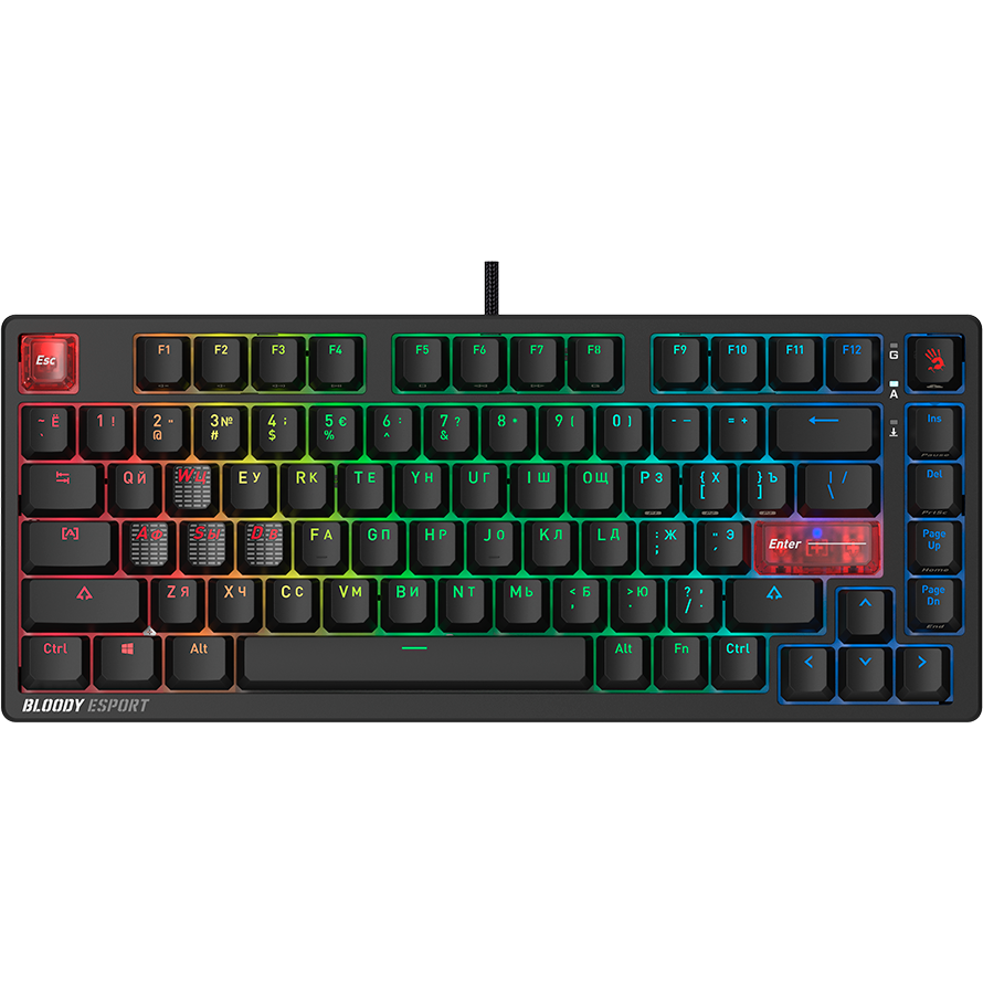 Клавиатура Bloody MS76 Sports Black