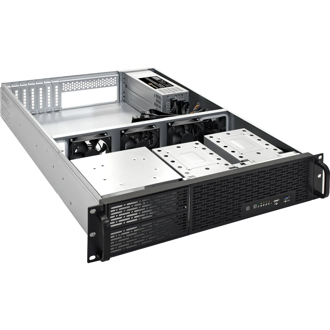 Серверный корпус ExeGate Pro 2U650-06/2U2098L/Redundant 2x1000W - EX293875RUS - фото 2