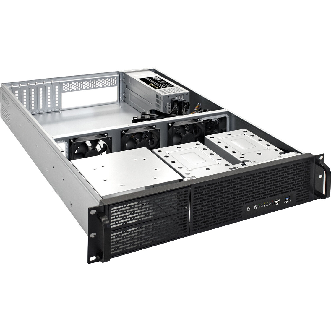 Серверный корпус ExeGate Pro 2U650-06/2U2098L/Redundant 2x1200W - EX293876RUS - фото 2