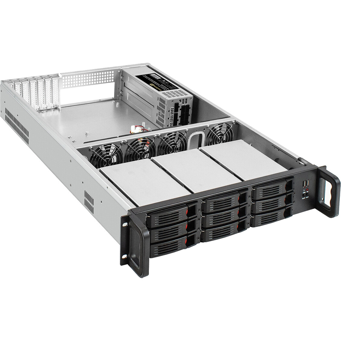 Серверный корпус ExeGate Pro 2U650-HS09/Redundant 2x1300W - EX304287RUS - фото 2