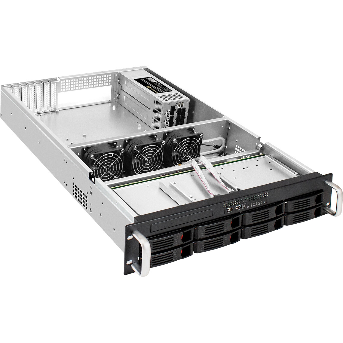 Серверный корпус ExeGate Pro 2U660-HS08/Redundant 2x1600W - EX304294RUS - фото 2