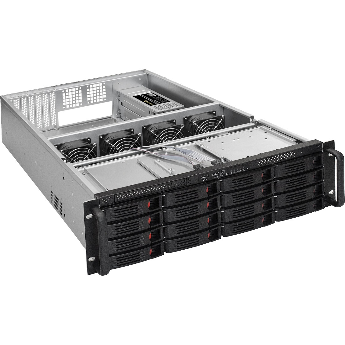 Серверный корпус ExeGate Pro 3U660-HS16/Redundant 2x2000W - EX304304RUS - фото 2