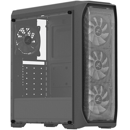 ..... Корпус Zalman N5 MF Black, вмятина на боковой крышке корпуса - фото 3
