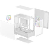 ..... Корпус DeepCool CG380 3F White, мятый угол корпуса (R-CG380-WHAGM3-G)