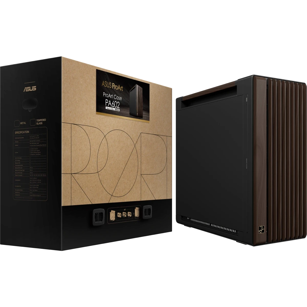Корпус ASUS ProArt PA602 Wood Edition Metal Panel Modern Black - 90DC00J0-B09040 - фото 16
