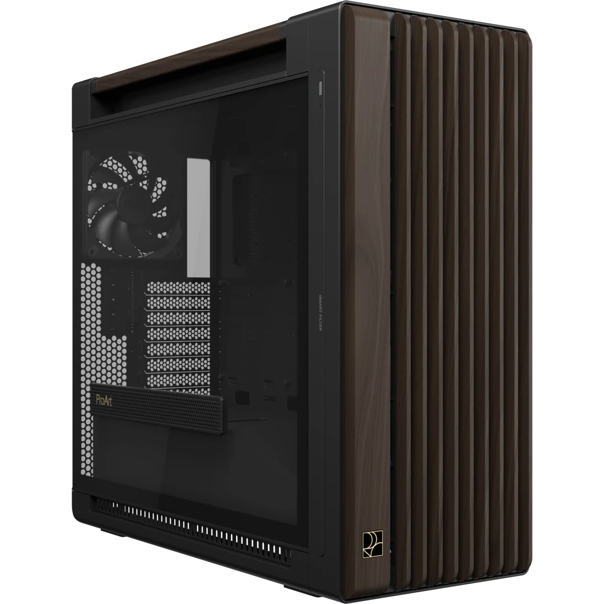 Корпус ASUS ProArt PA602 Wood Edition Tempered Glass Panel Modern Black - 90DC00J0-B09030