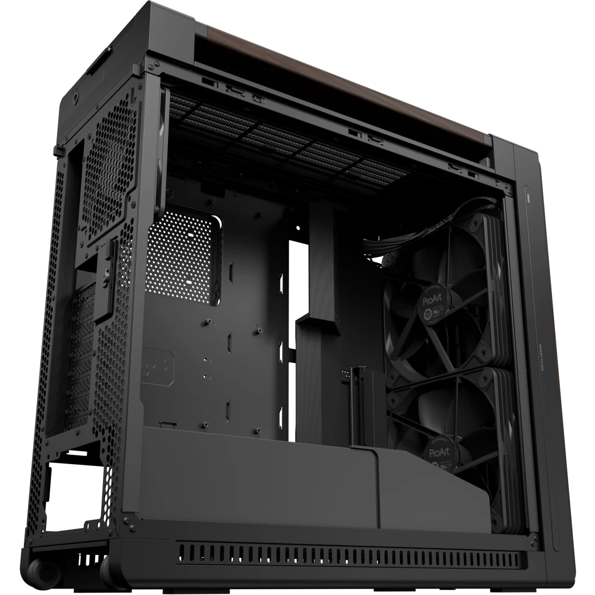 Корпус ASUS ProArt PA602 Wood Edition Tempered Glass Panel Modern Black - 90DC00J0-B09030 - фото 13