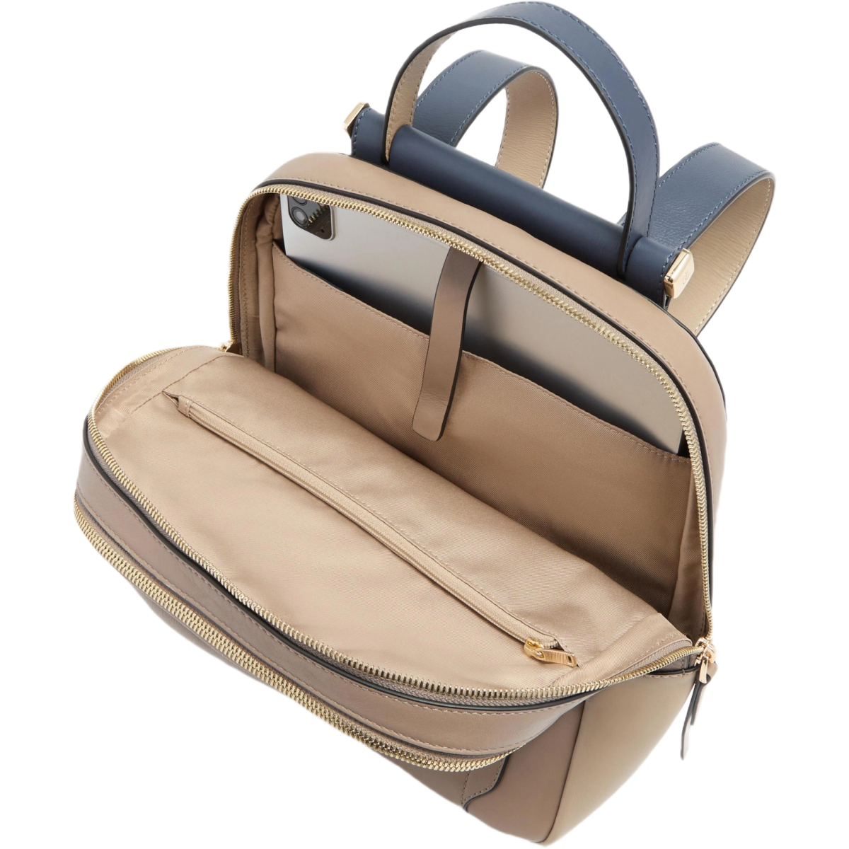 Рюкзак для ноутбука Piquadro Women’s Backpack Beige/Blue (CA5566W92/TOBLU) - фото 4