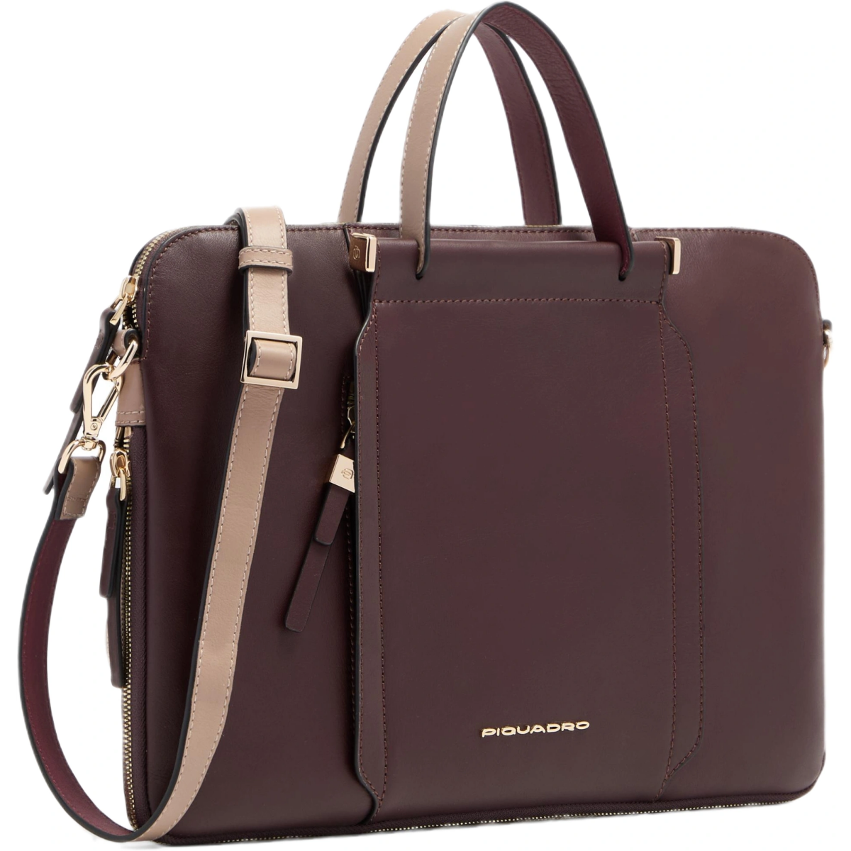 Сумка для ноутбуков Piquadro Expandable Leather Work Bag for 14" Burgundy (CA6698W92/BORO) - фото 2