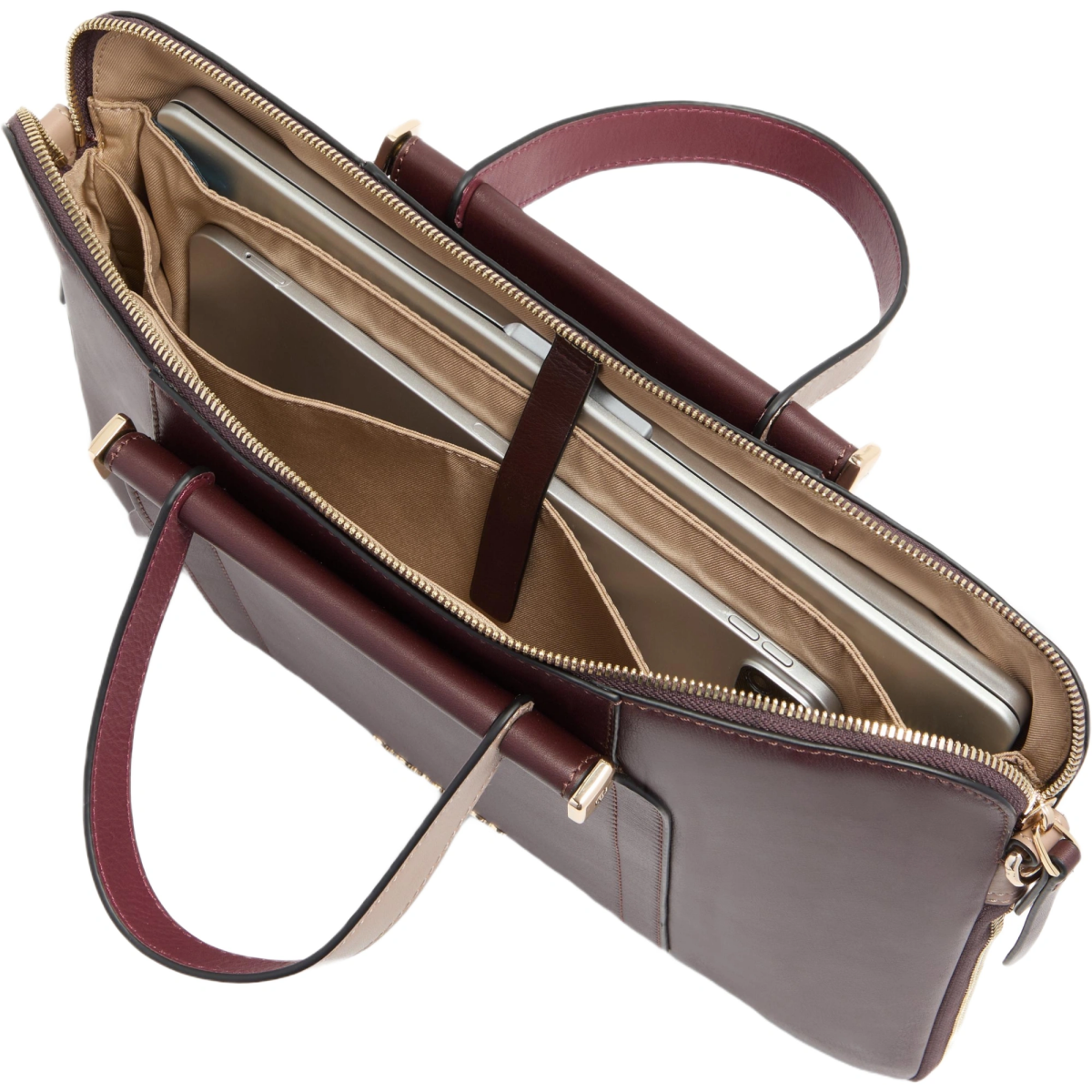 Сумка для ноутбуков Piquadro Expandable Leather Work Bag for 14" Burgundy (CA6698W92/BORO) - фото 5