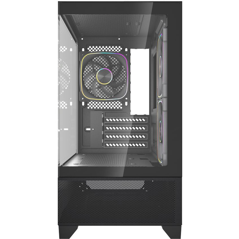 Корпус Powercase Vision Micro M4B Black (CVMM4FHB-A3) - фото 4