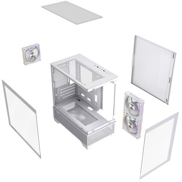 Корпус Powercase Vision Micro M4B White (CVMM4FHW-A3) - фото 8