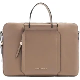 Сумка для ноутбука Piquadro Expandable Leather Work Bag for 14" Beige/Blue (CA6698W92/TOBLU)
