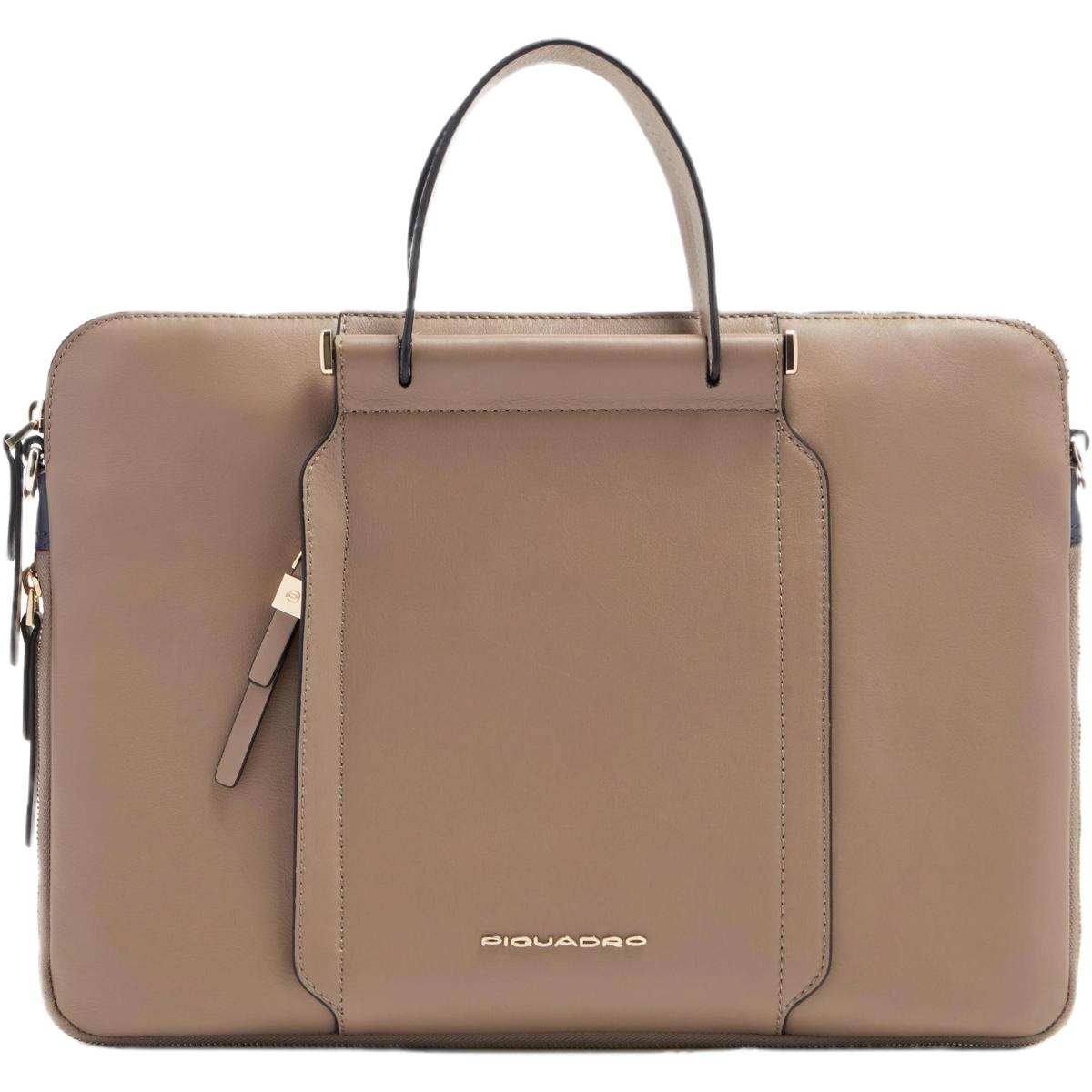 Сумка для ноутбука Piquadro Expandable Leather Work Bag for 14" Beige/Blue (CA6698W92/TOBLU)