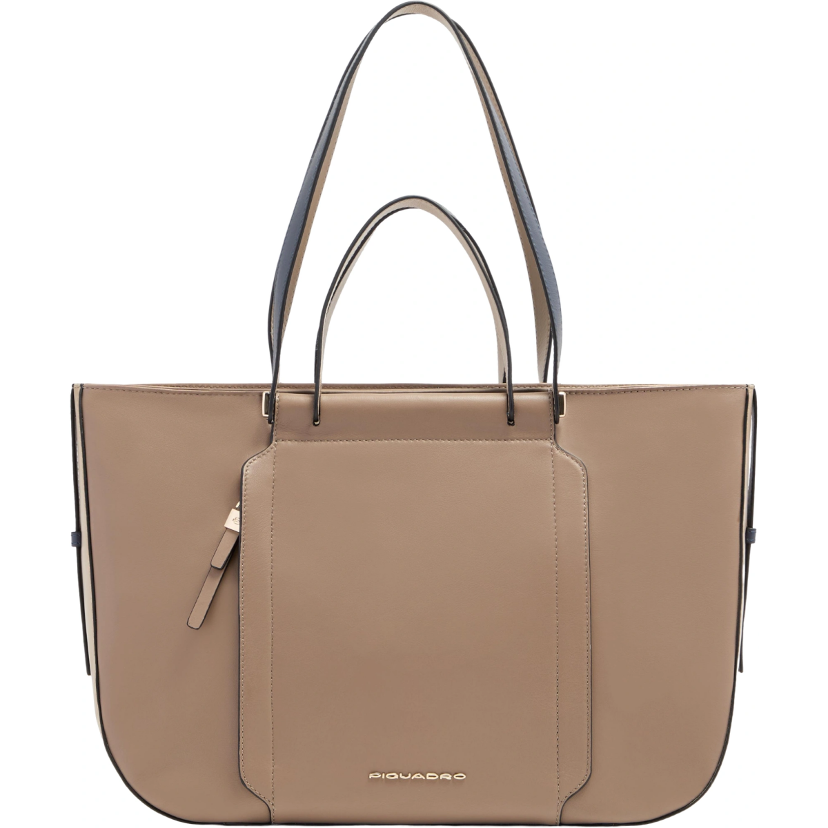 Сумка для ноутбука Piquadro Leather Tote 14" Beige/Blue (BD7136W92/TOBLU)